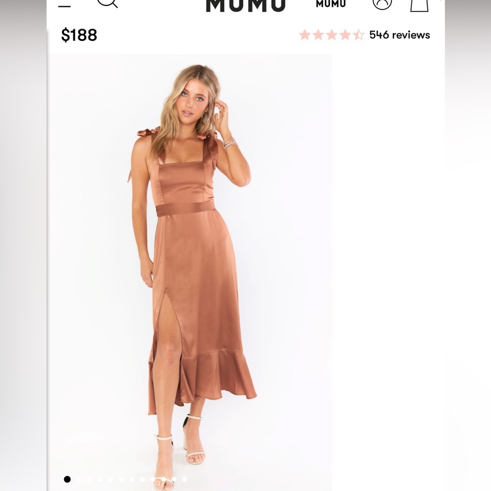 Show me your mumu bridesmaid dress. Worn once and dry cleaned.